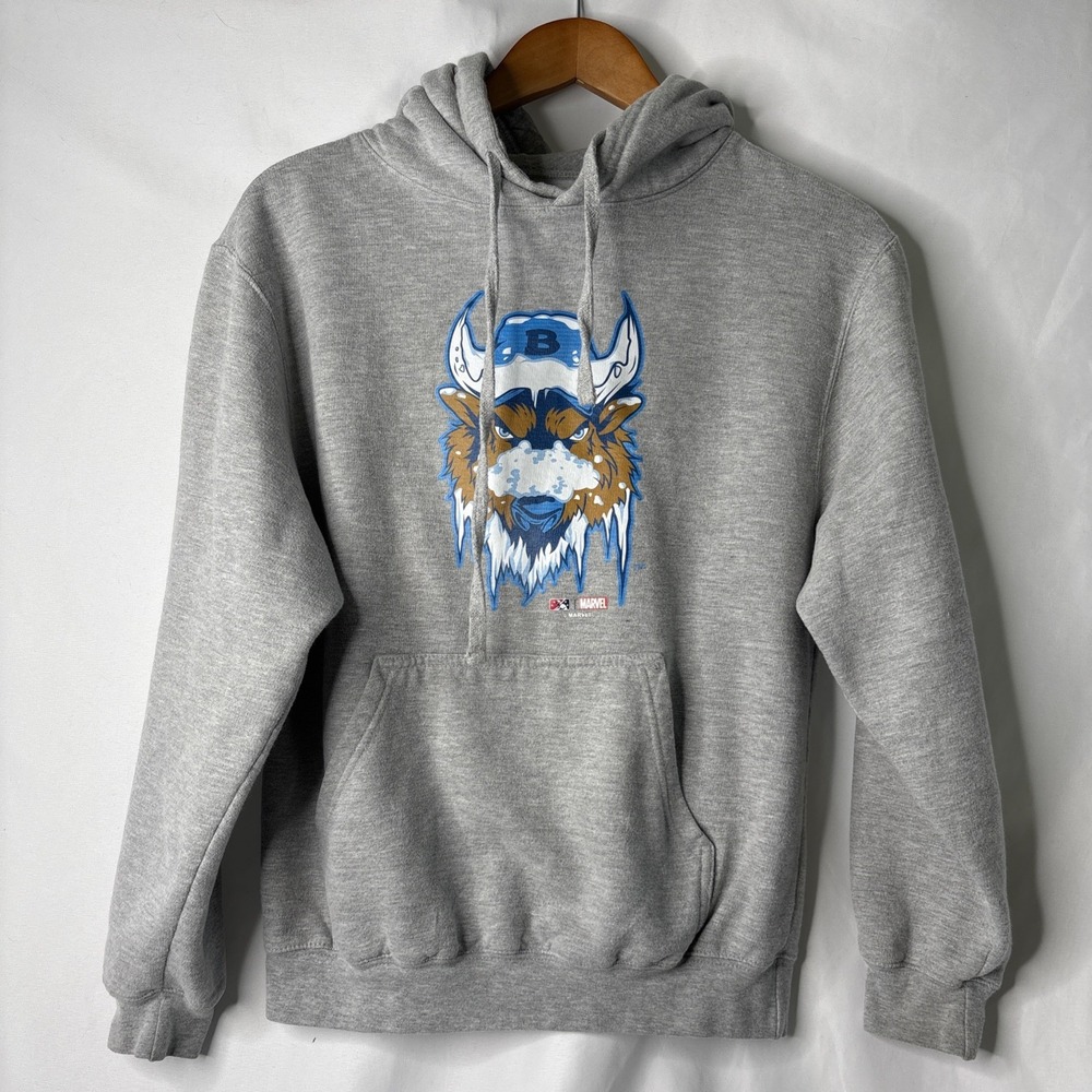 BUFFALO BISONS Marvel Hoodie Youth‎ Small OT Sports Baseball Gray Cotton READ